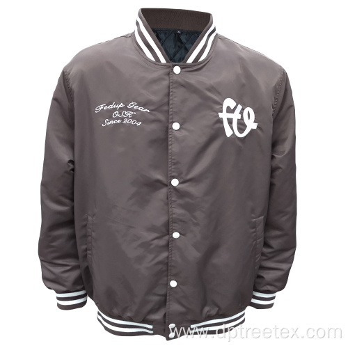 Custom Men's Embroidery Padded Letterman Jacket